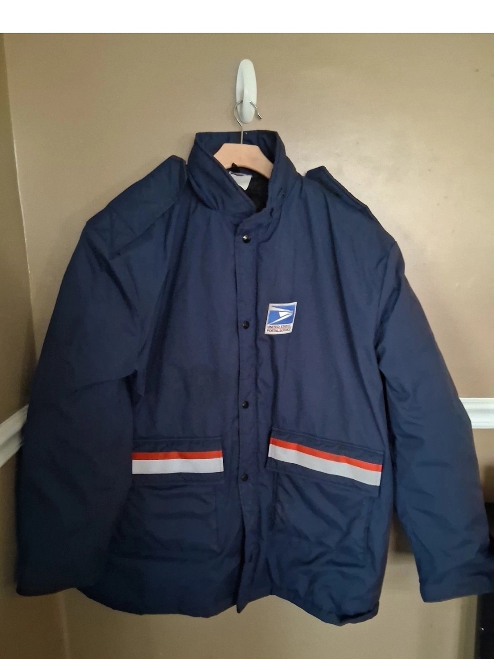 Postal Service Navy Insulated Men's Jacket Vintage 2X Excellent Condition